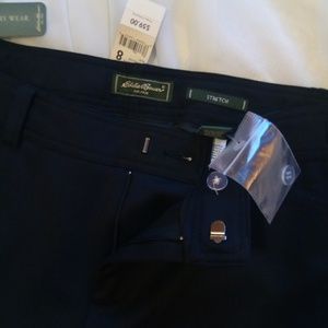 Eddie Bauer Slacks Black 8 NWT
